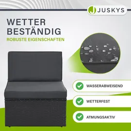 Juskys Salou Lounge-Set Schwarz