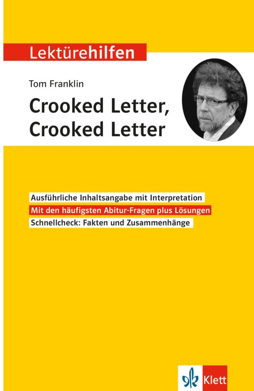 Klett Lektürehilfen Franklin, Crooked Letter, Crooked Letter, Kartoniert (TB)