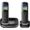 Panasonic KX-TGJ 322 GB Schnurloses DECT-Telefon (mit Anrufbeantworter, 2. Mobilteil mit Ladeschale, strahlungsarm) schwarz