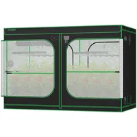 VIVOSUN PRO Growzelt 300x150x200cm Grow Tent mit Dicken 22mm Stangen Oxford-Gewebe mit Hochreflektierendem Mylar Extra Aufhängestangen & Hohes CFM-Kit für Hydroponik P105 für VSFD6500x2