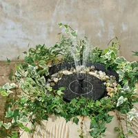 Lumineo Solar Blumentopf Springbrunnen 30x28cm Kunststoff Spritzbrunnen Wasserspiel Outdoor Fontäne Gartenbrunnen Teichpumpe Solarbrunnen Schwarz