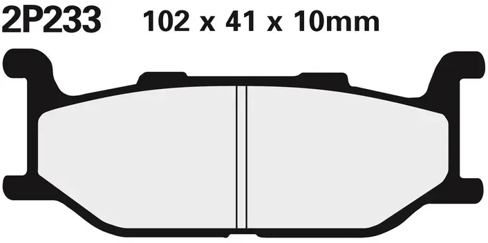 NISSIN Halbmetallische Straßenbremsbeläge - 2P-233NS