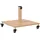 vidaXL Sonnenschirmständer Helles Holz 45 x 45 x 31,5 cm Braun