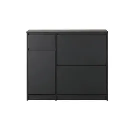 Möbel Kraft Naia 108,9 x 92,9 x 31,5 cm schwarz / mit Schubladen