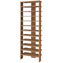 Bega-Gruppe Schuhregal 60 x 180 x 60 cm 12 Fächer / braun