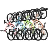 Vevor Fahrradständer Wandhalterung die Garage 8 Fahrräder 7 Helme