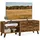 VASAGLE Lowboard 140 cm Braun Holz