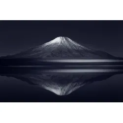 Fototapete PAPERMOON "Photo-Art TAKASHI SUZUKI, REFLEXION MT FUJI", bunt, B:3,50m L:2,60m, Vlies, Tapeten