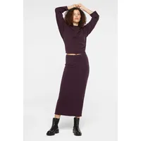 SENSES.THE LABEL Maxirock SENSES.THE LABLE Gr. M/L, lila (deep plum) Damen Röcke mit Gehschlitz