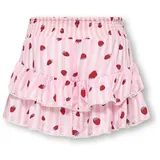 KIDS ONLY Sommerrock KOGGLOW LIFE TAPED EDGE SKORT AOP WVN (1-tlg) mit tollen Volants mit dezenter Spitzenkante rosa 158