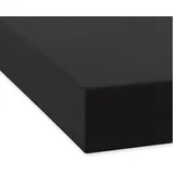 Traumschlaf Spannbettlaken Feinbiber 90 x 190 - 100 x 200 cm schwarz