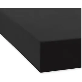 Traumschlaf Spannbettlaken Feinbiber 90 x 190 - 100 x 200 cm schwarz