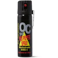 Pfefferspray OC5000 SSG-6 Weitstrahl 63ml mit Metallclip und Federdeckel kompakt und diskret - extra stark - legal mitführbar