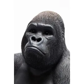 Kare DESIGN Deko-Objekt Gorilla Polyresin Schwarz