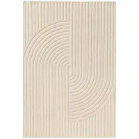 benuta pure Yanis Wollteppich 120 x 170 cm Weiß