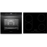 Respekta ASET7006600I Backofen Herd Kochfeld Induktion Einbau Timer Bridgezone Slider