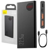 Baseus Adaman Metal Powerbank mit Schnellladung 10000mAh 22,5W (Overseas Edition 2021) schwarz