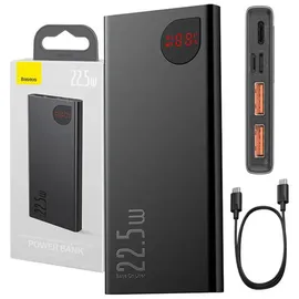 Baseus Adaman Metal Powerbank mit Schnellladung 10000mAh 22,5W (Overseas Edition 2021) schwarz