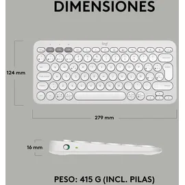 Logitech Pebble Keys 2 K380s Spanisch DE