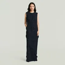 G-Star Langes Pocket-Kleid Blau M