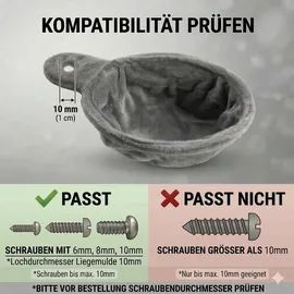 Happy Pet HAPPYPET Katzenhängematte für Kratzbaum Ø40 cm – XL Katzenmulde Ersatzteil – Stabile Liegemulde mit Metallrahmen – Katzenbett Kratzbaum – belastbar bis 15 kg, Anthrazit