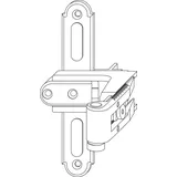 Maco Ladenkreuzband BLR gekröpft schwarz 208750