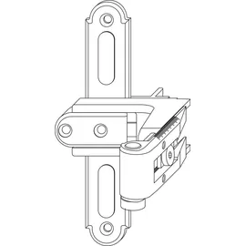 Maco Ladenkreuzband BLR gekröpft schwarz 208750