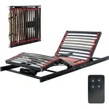 COSYWORLD Cosy2Go Lattenrost 80x200cm elektrischer Lattenrost - Kopf- und Fußteil elektrisch verstellbar - ultraflach, faltbar, für Jede Matratze geeignet - passt in jedes Bett - fertig montiert