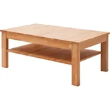 MCA living Couchtisch Fenja Wohnzimmertisch, Holztisch, Sofatisch (1-St), Massivholz, Kernbuche, rechteckig, Breite 104 cm, Made in Europe braun