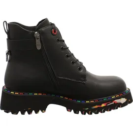 2 Go Fashion Schnürstiefel schwarz, - Schwarz - 36
