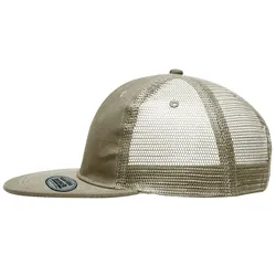 Basecap "MB6509" 6-Panel-Flat-Peak - khaki