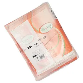 Papstar 1000 Sichtstreifenbeutel 33 cm x 16 cm x 8,7 cm weiss "Fresh & Tasty" | Schrumpffolie (1000 Stück)