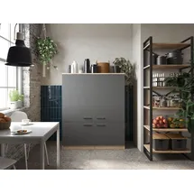 Respekta Merle Küchenmöbel-Set 120 x 60 x 144,9 cm Grau