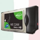 We CAM SmartCam Modul von DIGIQuest - HD CI+ WiFi Modul mit WPS-Taste zum Empfang Italienischer HD/4K Kanäle über Satellit Eutelsat HotBird 13,0° Ost (ohne TiVuSat-Karte)