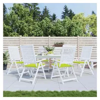 VidaXL Gartenstuhl-Kissen 6 Stk. Knallgrün 40x40x3 cm Oxford-Gewebe
