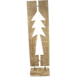 RIFFELMACHER & WEINBERGER Dekobaum »Tannenbaum, Weihnachtsdeko«, Silhouette aus Holz, beige