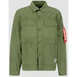 Alpha Industries Color Block Überhemd Dark Olive L