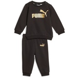 Puma Unisex Kinder MINICATS ESS+ Crew Jogger Fl Trainingsanzug, Puma Schwarz, 80