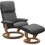 Stressless Stressless® Relaxsessel »Admiral«, mit Classic Base, Größe M & L, Gestell Eiche grau
