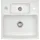 Systemceram CENTRA 60 links Einbauspüle Satin Excenterbetätigung 595 x 625 mm