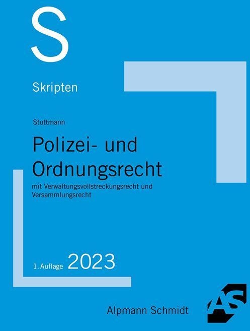 Skript Polizei- Und Ordnungsrecht - Martin Stuttmann  Kartoniert (TB)