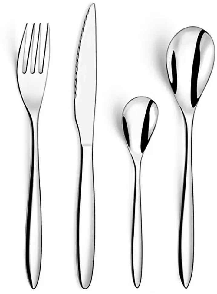 amefa Besteck Satz von 24, Edelstahl, 27cm-1,5/1,2mm, Satz von 24.