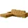 altdecor Ecksofa Cord mit Schlaffunktion 2-Sitzer Senfgelb