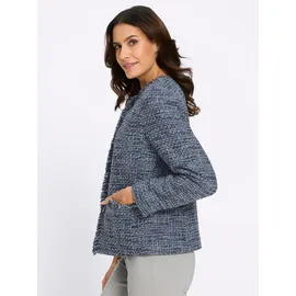 Lady Bouclé-Blazer Blau 44