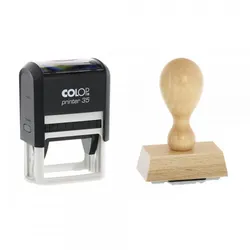 Apothekenstempel Holzstempel / Colop Printer 35 (50x30 mm - 6 Zeilen)