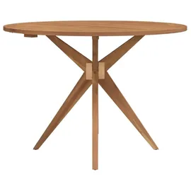 vidaXL Gartentisch Ø 110 x 75 cm Massivholz Akazie