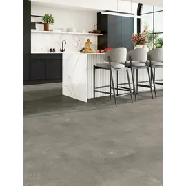 Parador Vinylboden mit Trittschalldämmung Basic 5.3 Stein Trafalgar dunkelgrau Mineralstruktur