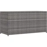 Garten-auflagenbox Grau 120x50x60 Cm Poly Rattan
