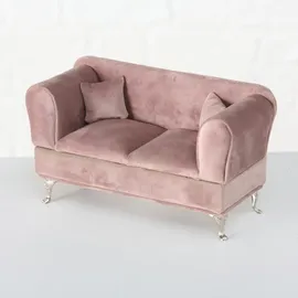 Home Affaire Schmuckkasten HOME AFFAIRE "Deko Sofa mit samtigen Bezug, 24x10x13,5cm", braun (altrosa), B:24cm H:13,5cm T:10cm, Aufbewahrungsboxen, Schmuckkasten, Aufbewahrung für Schmuck und Kleinigkeiten