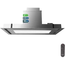 Cecotec Bolero Flux Tir 908000 Dunstabzugshaube 90 cm Silber